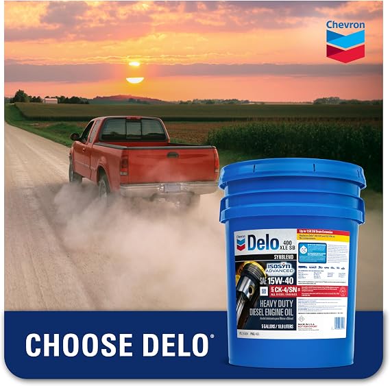 Delo 222290465 400 XLE Synthetic Blend 15W-40 Motor Oil - 5 Gallon Pail