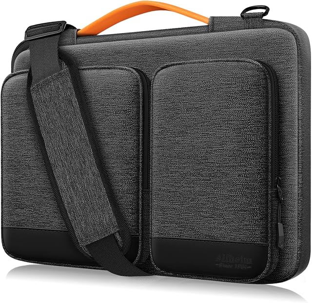 Alfheim 15.6-16 inch Laptop Case Sleeve, Waterproof Shock-Resistant Lightweight Shoulder Bag, 360° Protective Notebook Briefcase Compatible with 16 16.2 inch Macbook Pro A1398 A2141 A2485/Surface Book