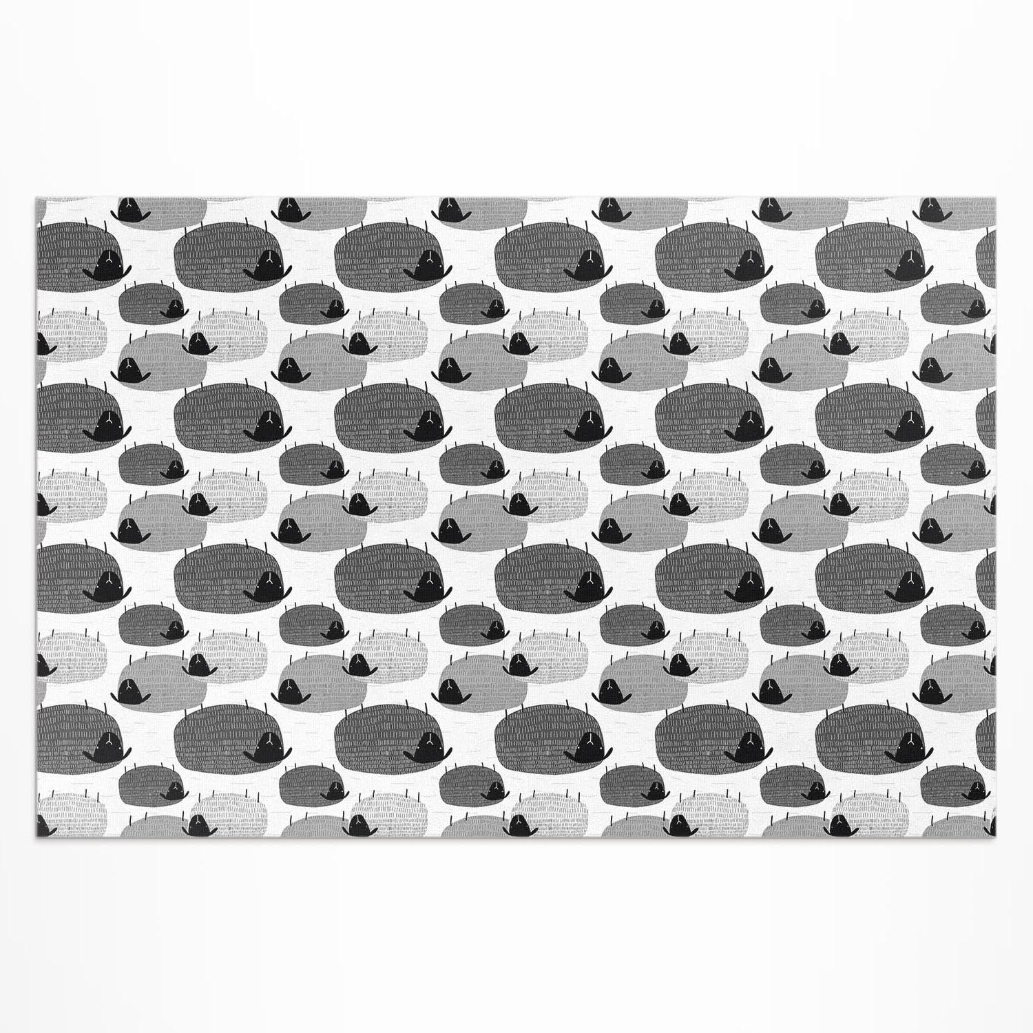 Tapis de balcon 150x225 cm déco mouton pour sublimer vos soirées sur la terrasse