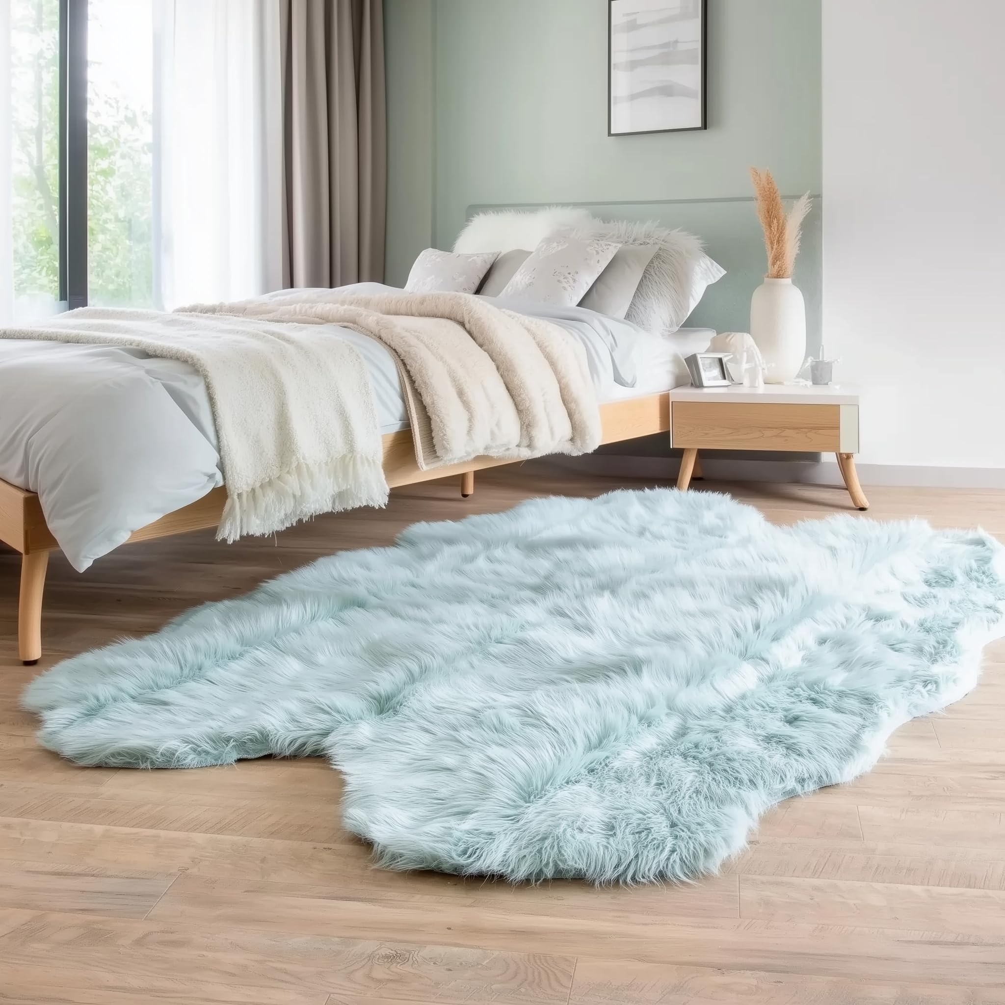 Super Area Rugs Faux 4x6