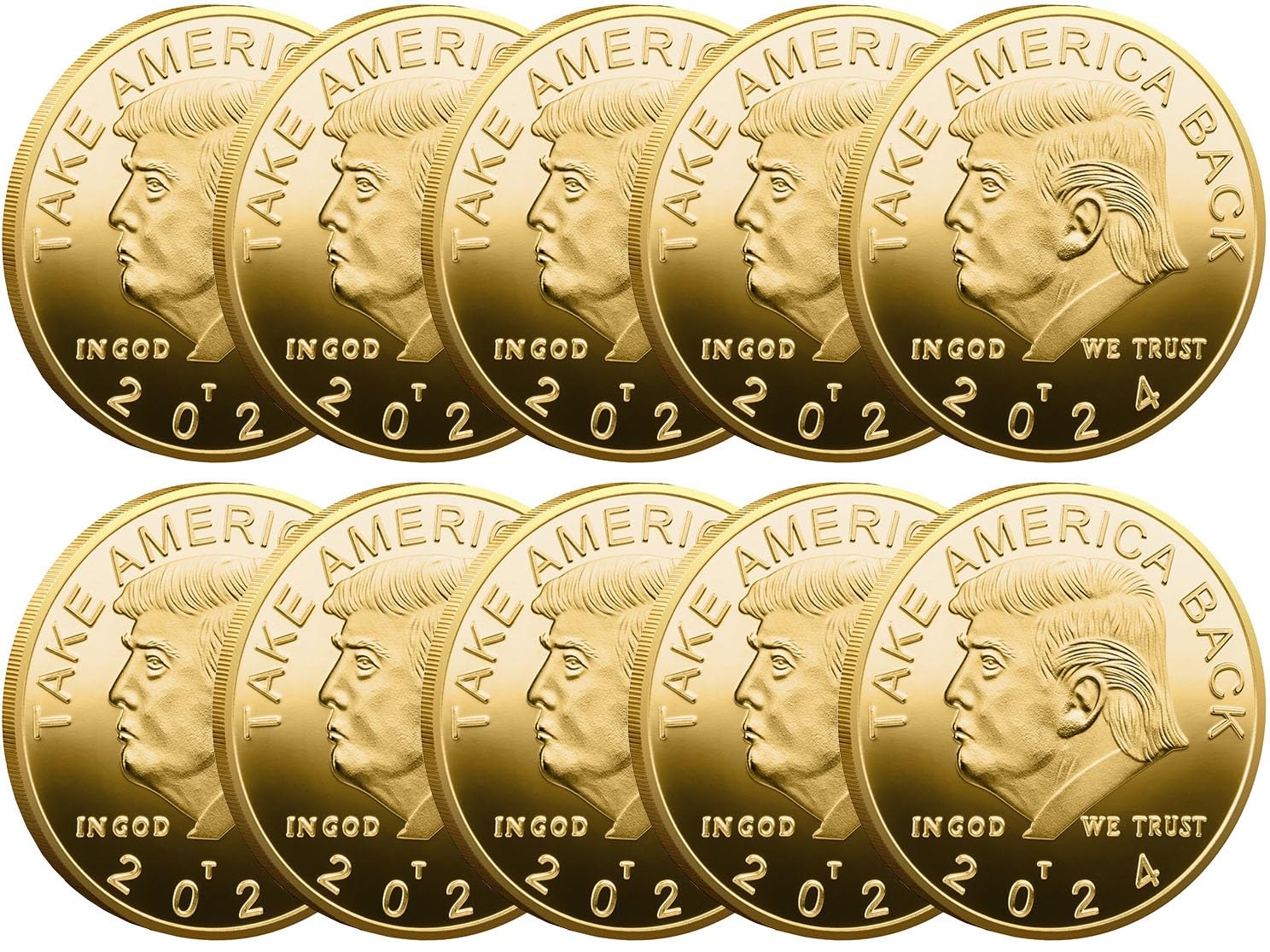 Amazon.com: iksya 10 Pack President Coin 2024 - Protective Case