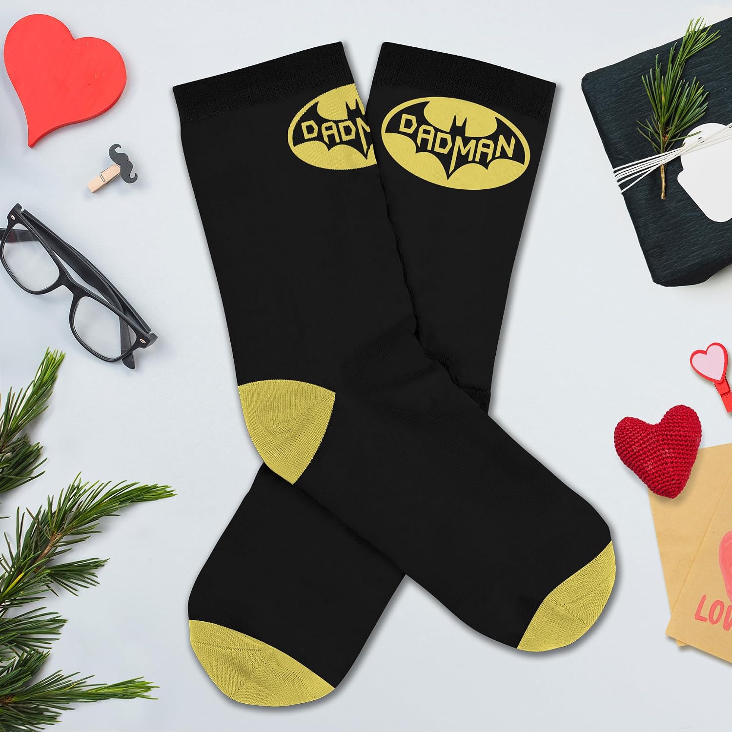VICRAZY Funny Dad Socks for New Daddy - Superhero Novelty for Men image 5