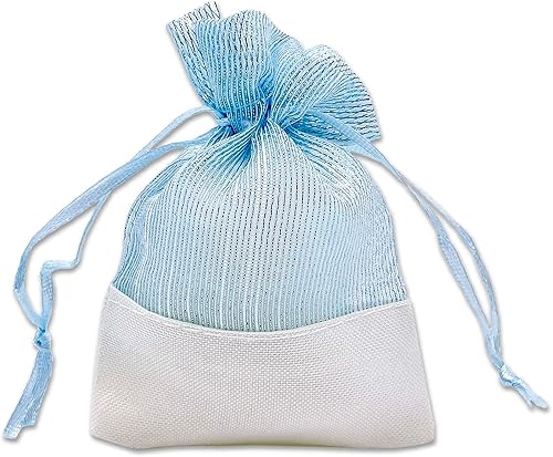 Miniatura 5 de TheDisplayGuys For Your Modern Living Paquete de 24 bolsas de regalo de organza de lino y oro con cordones (pequeñas de 4 x 6), recuerdos de fiesta,