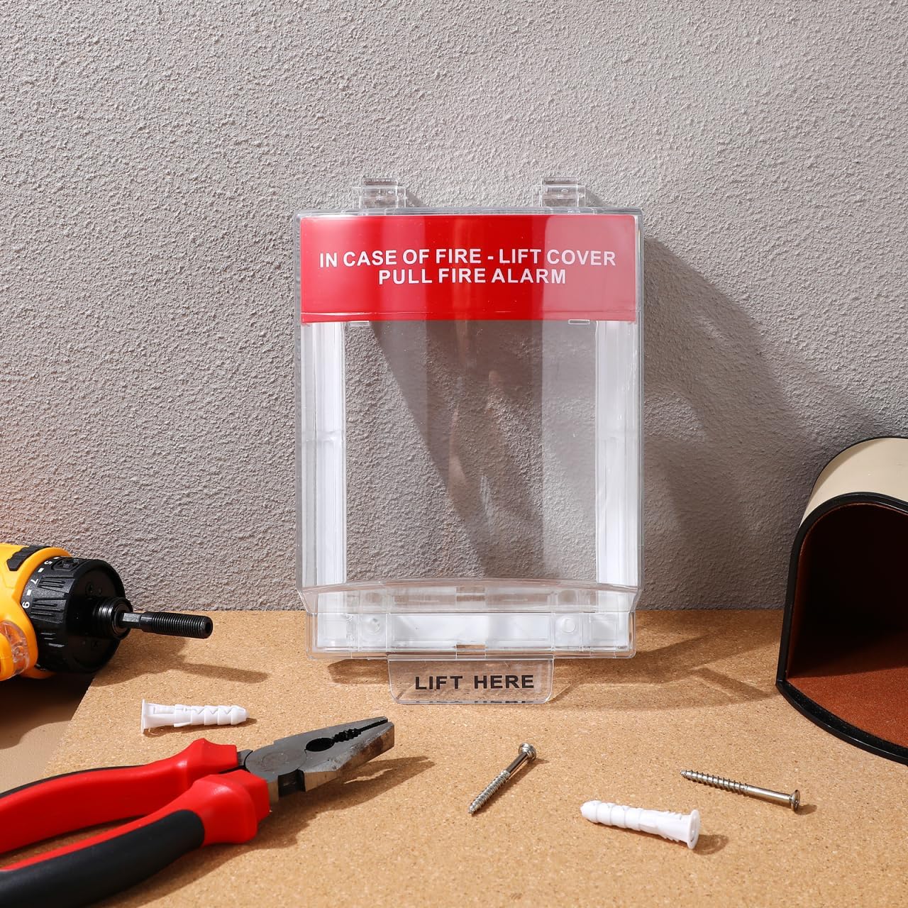 jojofuny Fire Alarm Cover: Fire Alarm Pull Station Covers | Manual Call Point Protective Guard for Fireproof Switch Guard image 2