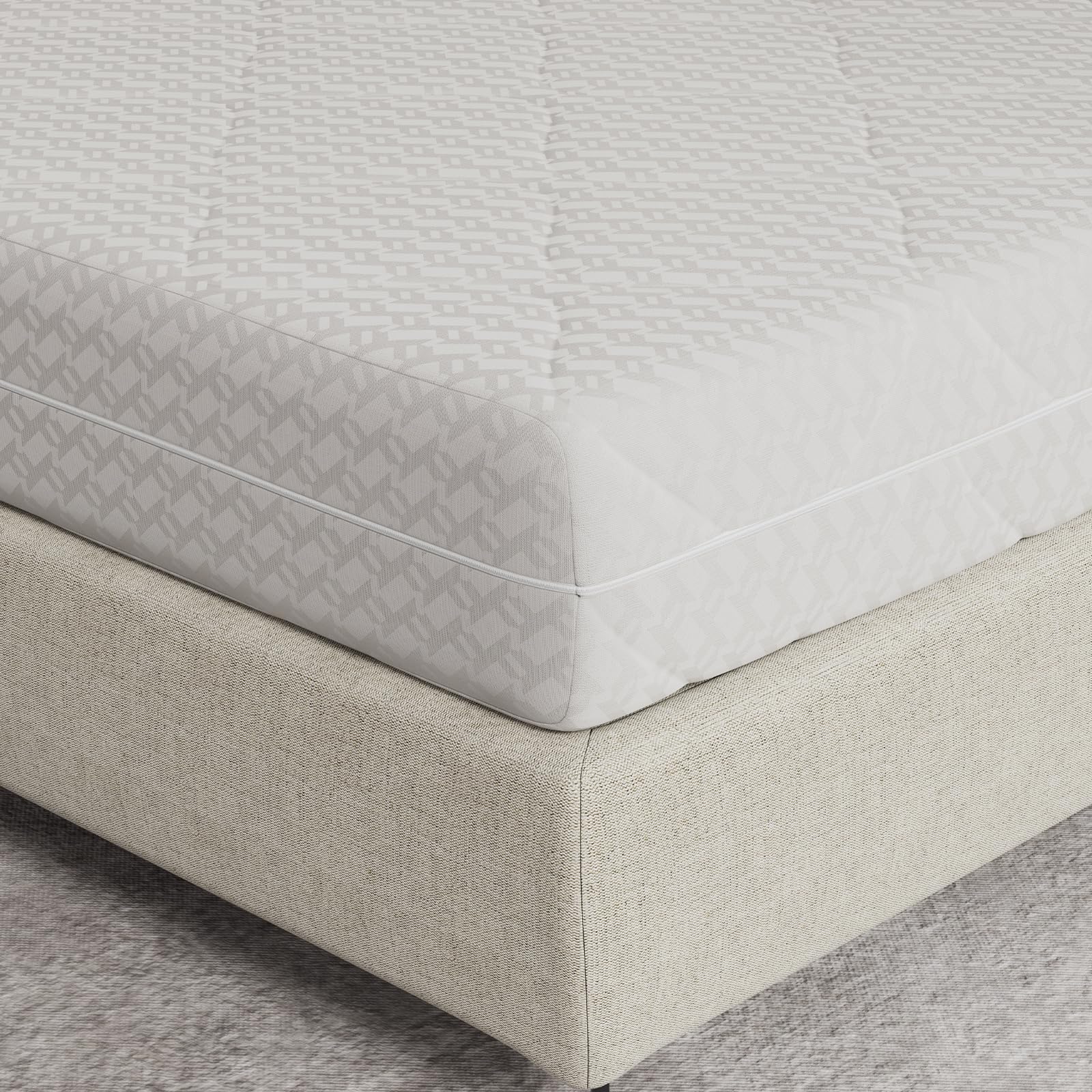 Novilla Matelas 2 Personnes Hybride à Ressorts Ensachés 140x190x24 CM, H3