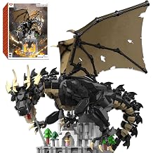 Dragon Building Toys, Medieval Building Blocks Set for Adults Teens 14+ Years Old Boys Girls DIY Model Building Kits, Hobbies Decor Graduation Birthday Housewarming 2363PCS