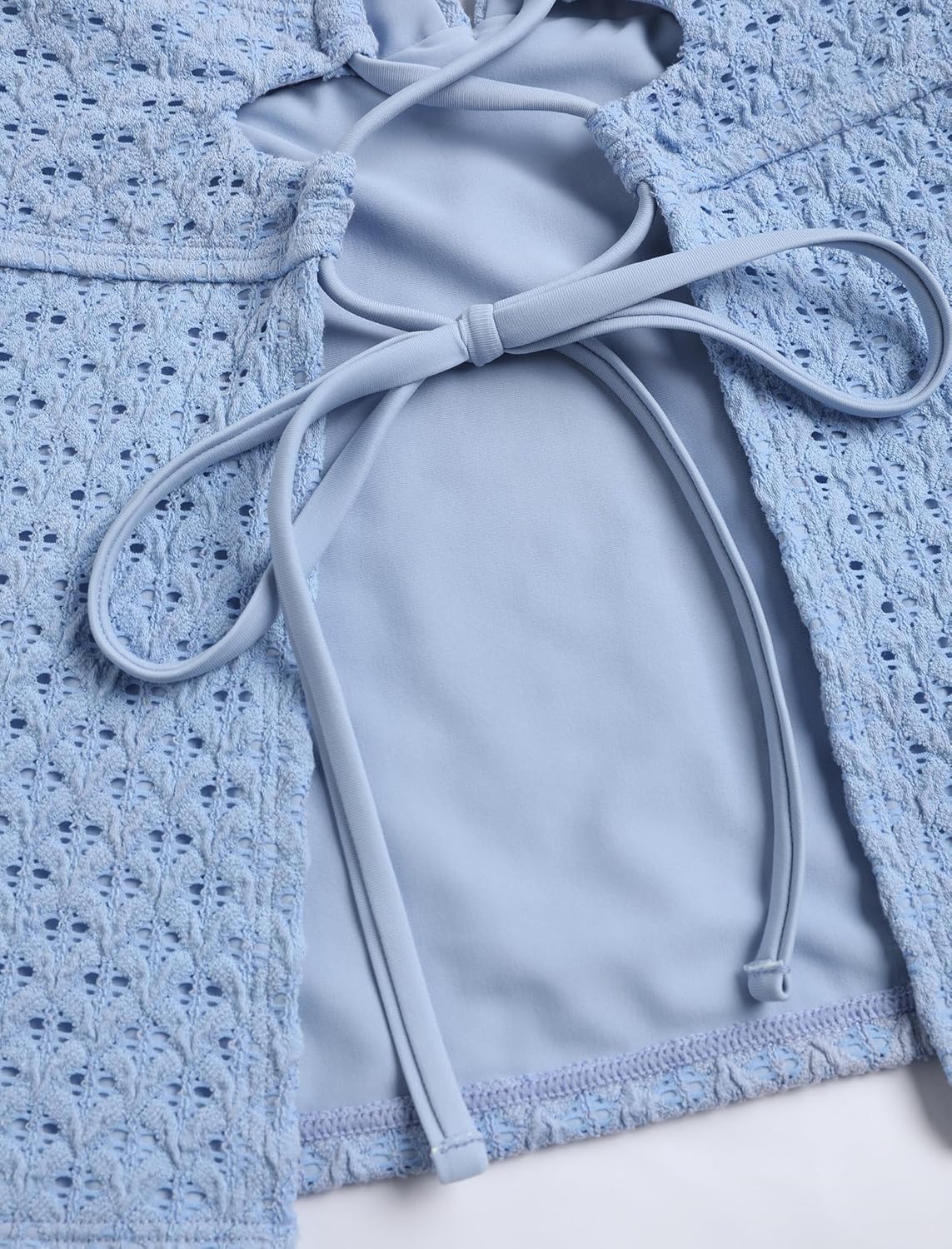 ZAFUL Women's Tankini Set V Neck Tummy Control Floral Printed Tie Side Thong Bikini Swimsuits 2 Piece Bathing Suits - Image 5