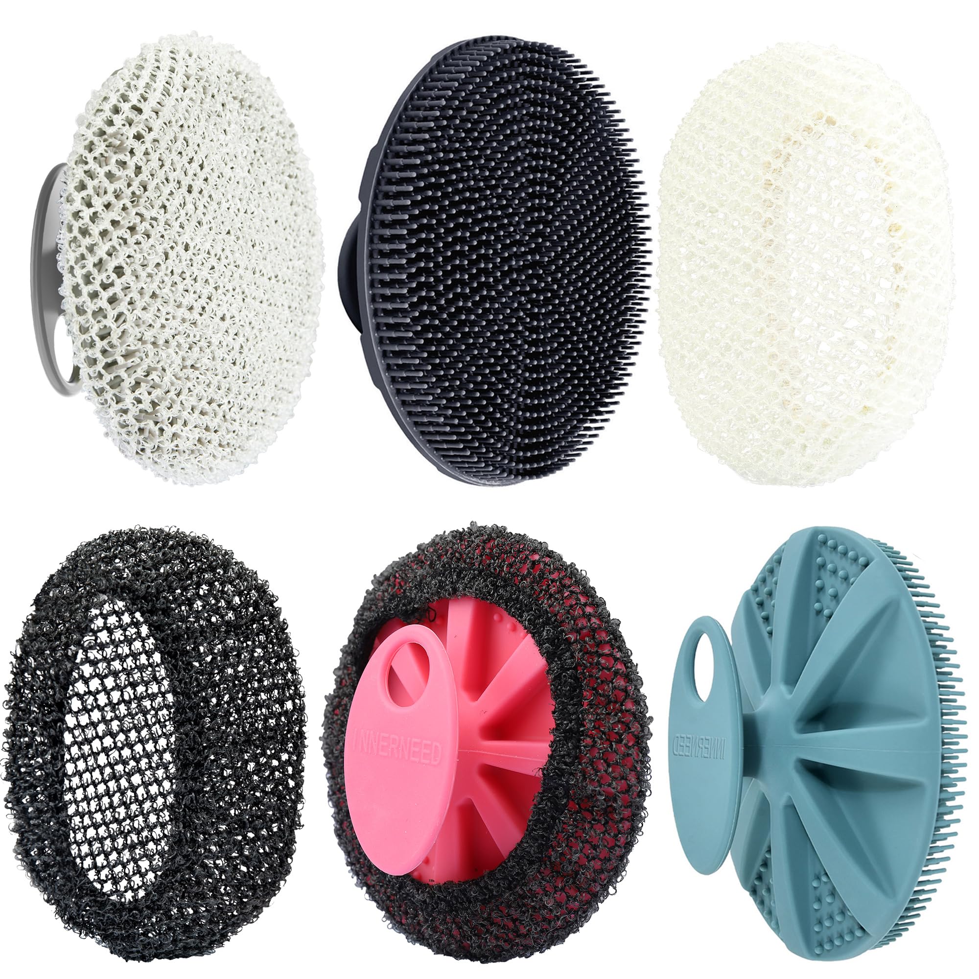 Soft Silicone Body Scrubber - Black -11 Soft Silicone Body Scrubber - Black -11