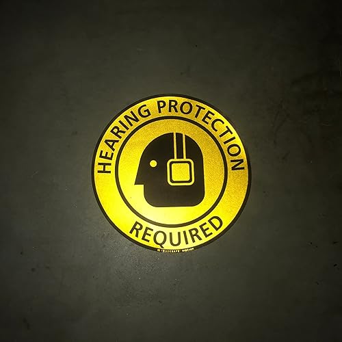 Vista 44 de TRADESAFE Adhesivo antideslizante para el suelo del área del casco español – Señal de precaución del Área de USO De Cascos, letrero de vinilo