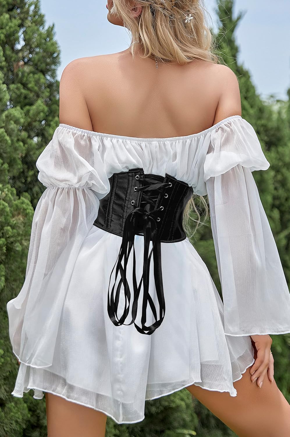Alivila.Y Fashion Womens Sexy Satin Vintage Underbust Waist Training Corset Bustier