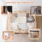 ALLSOPETS Cat Playpen for Dogs & Cats, Foldable Pen, Brown Bear, XXL - 4