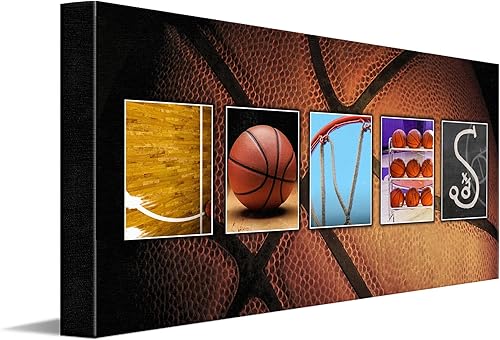 Vista 10 de Personal-Prints - Arte de Nombre de Fútbol - Regalo Personalizado (soporte de bloque de 6.5 x 18 pulgadas)