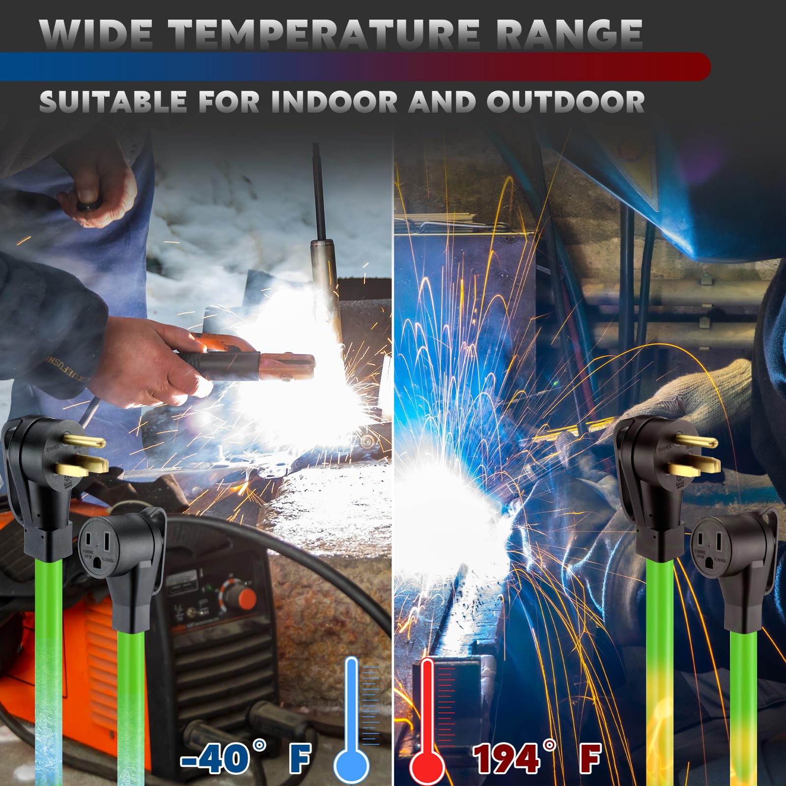 Amazon.com: Kanayu 15FT 50Amp 6AWG Welder Extension Cord