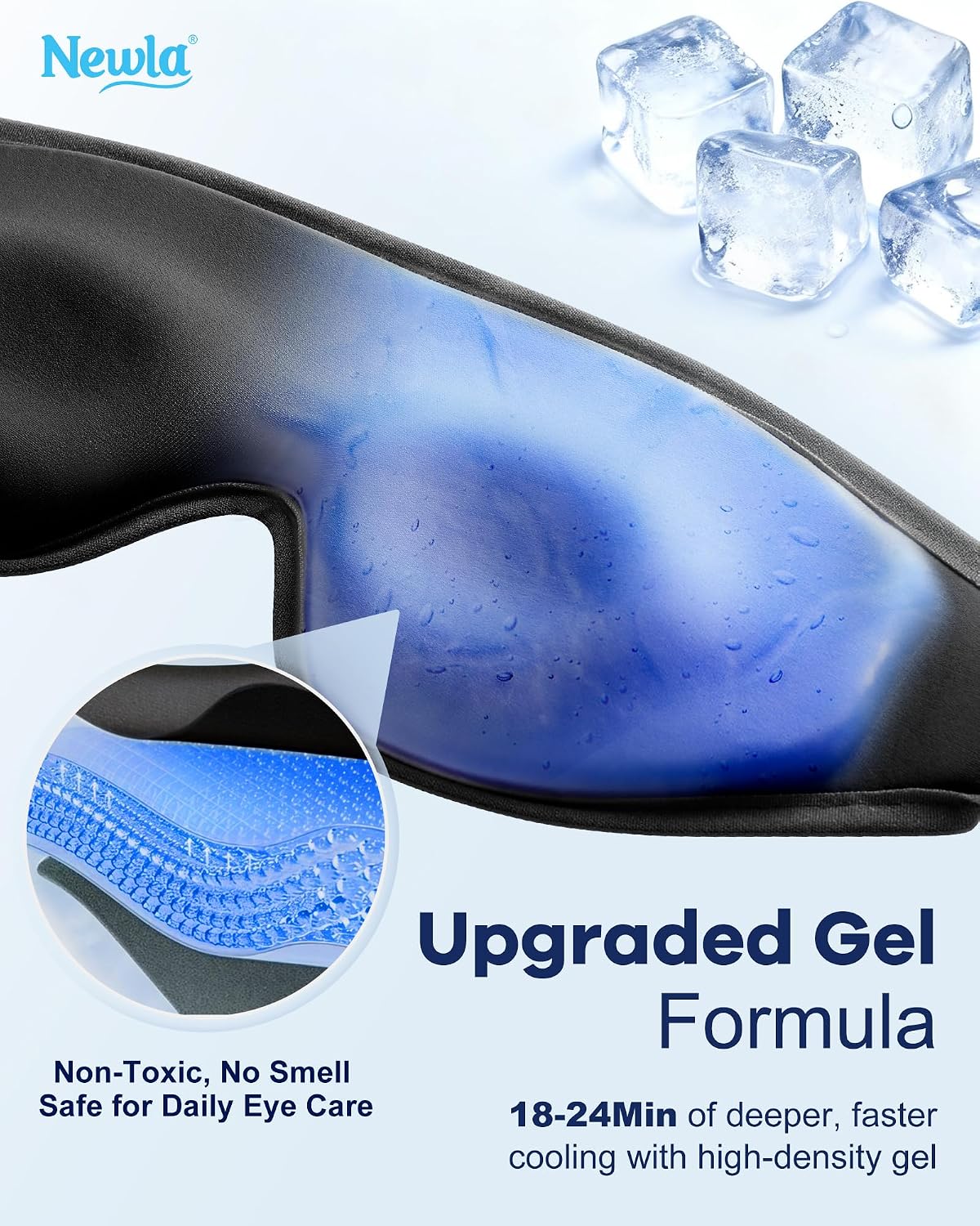 Upgraded Cooling Gel Eye Mask for Puffy Eyes: Larger Full-Eye Cover Design image 4