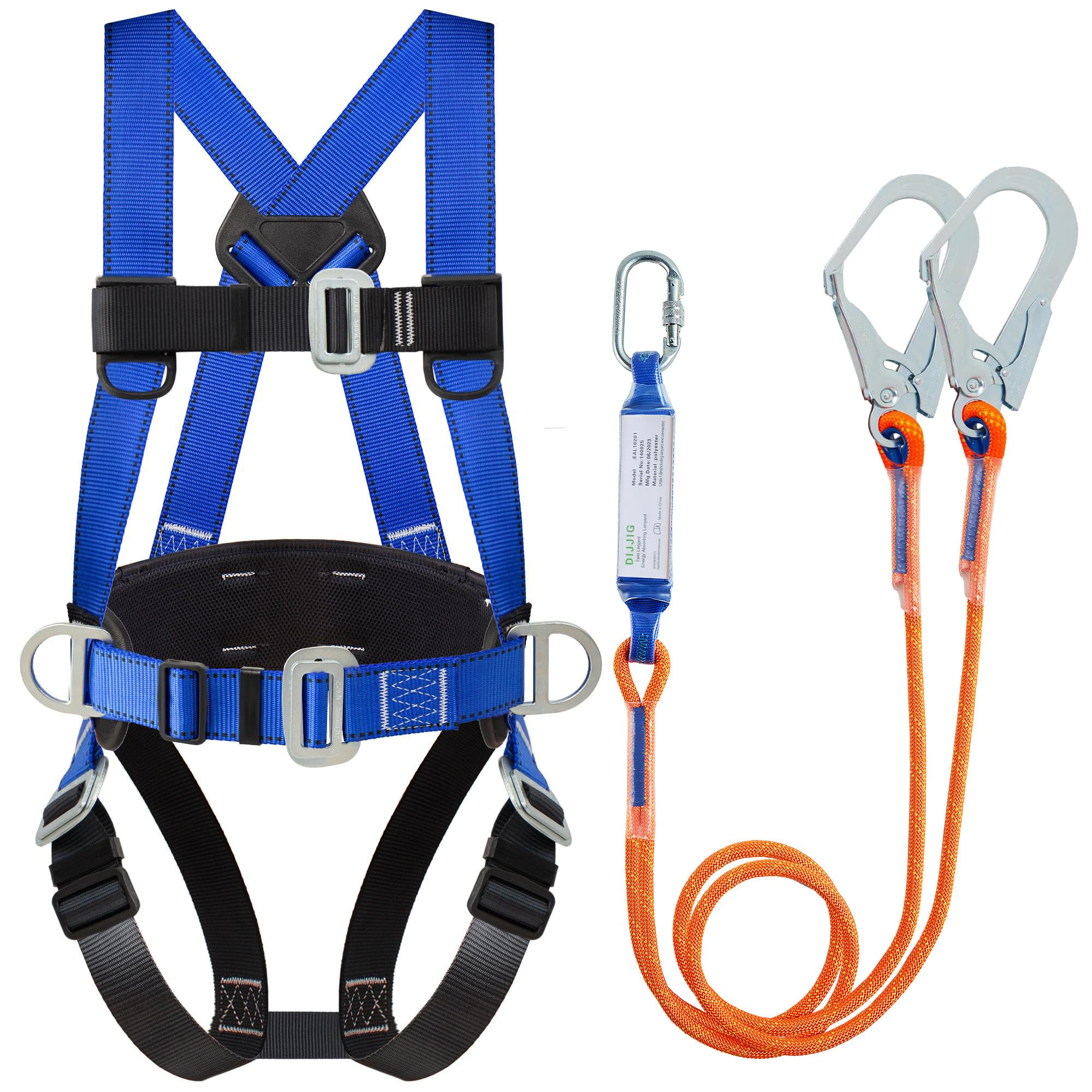 Full Body Fall Protection Safety Harness (blue)