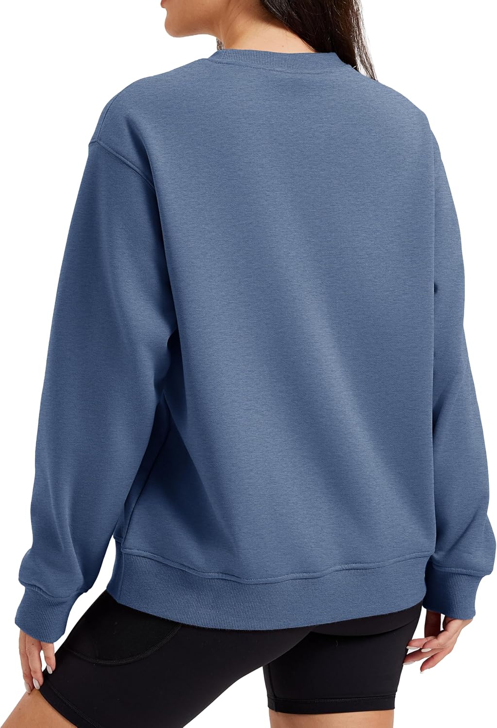 MAGCOMSEN Sweatshirt for Women Fleece Lined Crewneck Loose Fit Winter Warm Trendy Sweaters Long Sleeve Tops