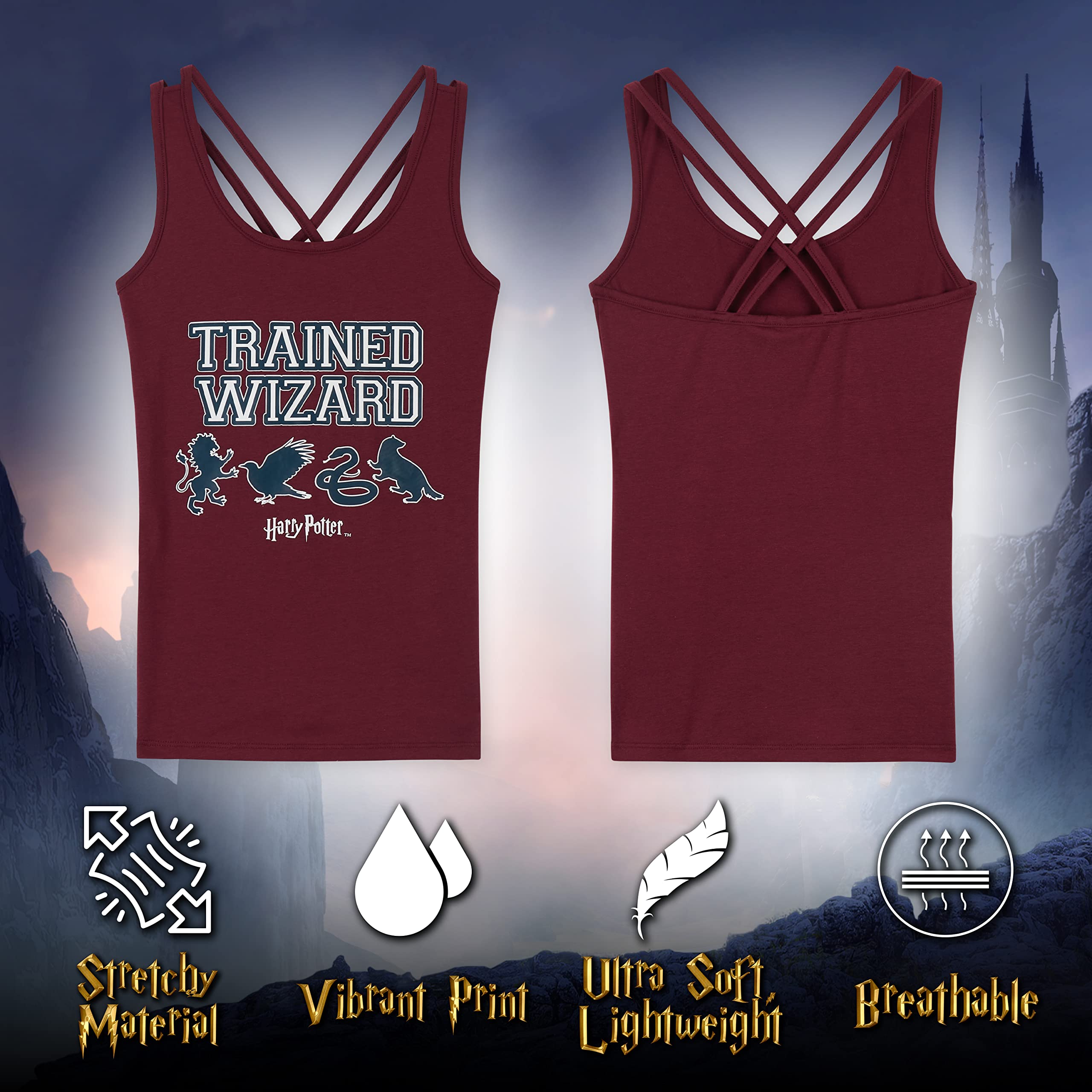 Harry Potter Dziewczęcy top na siłownię i legginsy zestaw treningowy taniec sportowy strój prezenty