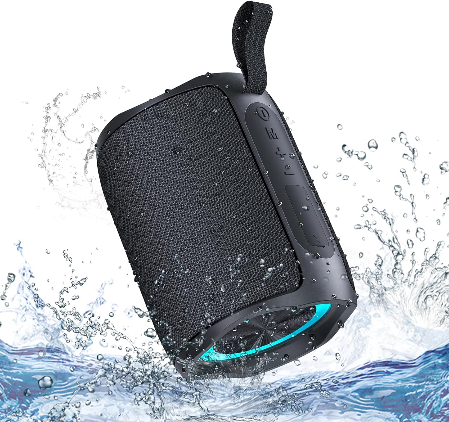 Speaker, Portable Wireless Speaker Waterproof IPX5 Bluetooth 5.3 Speakers Loud Stereo Sound with LED Light TWS Speakers Suitable for Travel, Home and Outdoor Travel, Black(06A) Speaker, Portable Wireless Speaker Waterproof IPX5 Bluetooth 5.3 Speakers Loud Stereo Sound with LED Light TWS Speakers Suitable for Travel, Home and Outdoor Travel, Black(06A)