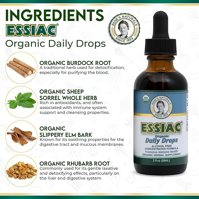 Té Orgánico Essiac Gotas Diarias 59ml miniatura 2