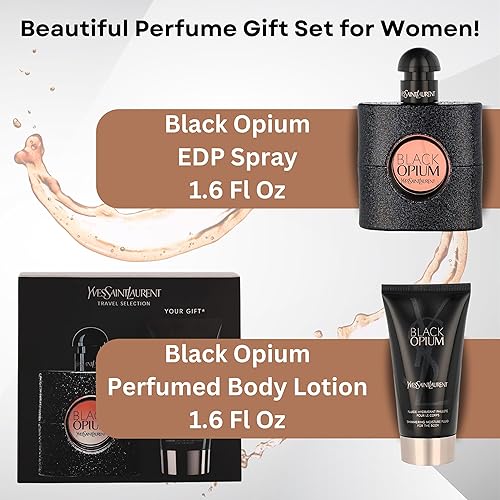 Miniatura 2 de Black Opium de Yves Saint Laurent Eau de Parfum en spray 50ml y Fluido Hidratante con Brillo 50ml