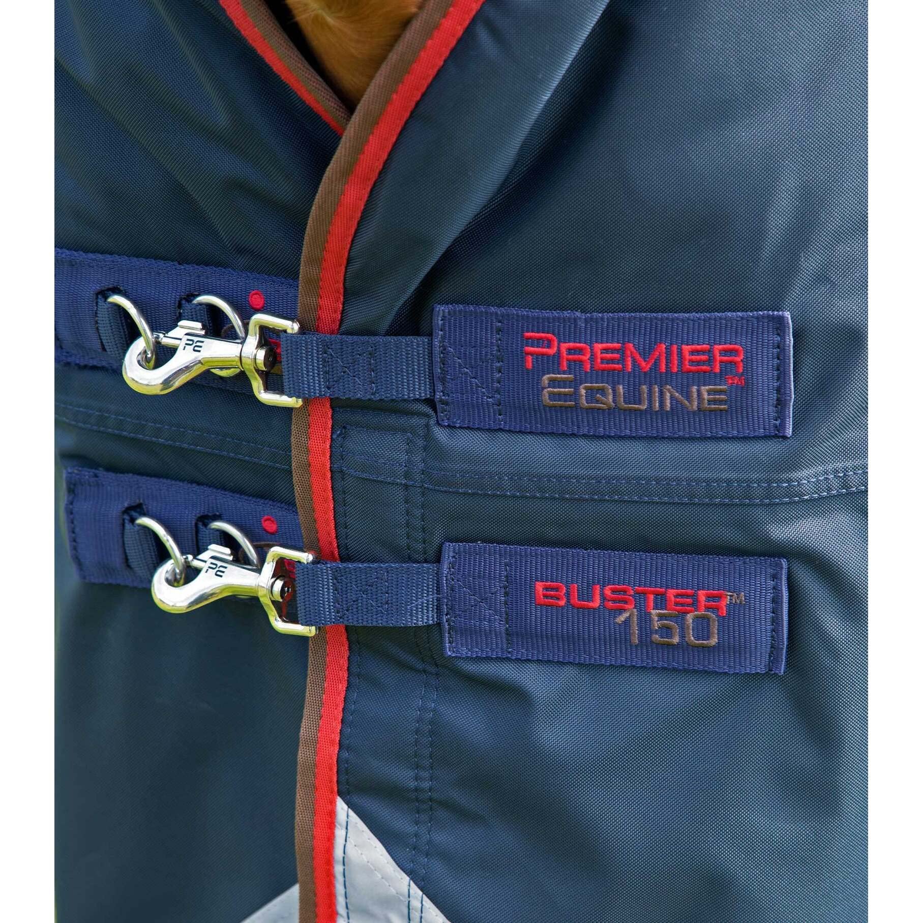Coperta impermeabile per cavalli con copricollo Premier Equine Buster 150 g