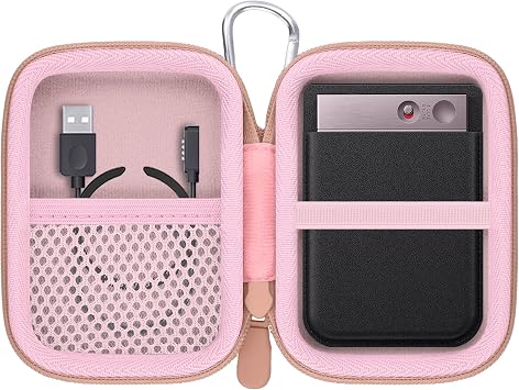 Hard Travel Case for PLAUD Note/Note Pro AI Voice Recorder | Compatible with Recorder and Magnetic Protective Case, Hard Travel Is Designed Specifically for Plaud Note AI, Rose Gold Case