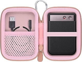 Hard Carrying Travel Case for PLAUD Note/Note Pro AI Voice Recorder,Compatible with Digital Recorder and Magnetic Protective Case(Rose Gold)
