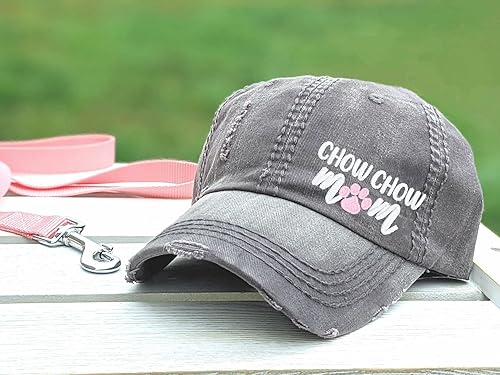 Miniatura 2 de Womens Chow Chow Dog Mom or Mama Hat Baseball or High Ponytail Cap Corner Embroidered Design