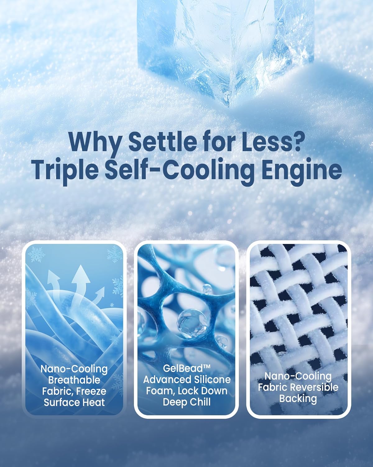 Cooling Comforter King Size for Hot Sleepers, Lightweight Breathable Summer Blanket, Ice Cooling Comforter for Night Sweats, Soft All Season Bedding, 106"x88"