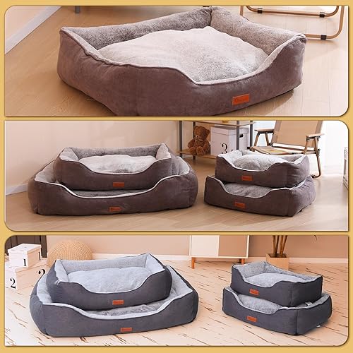 Miniatura 7 de HOOPET Cama para perros pequeños, sofá cama para gatos de interior, sofá con cojín reversible, resistente a desgarros, cama para perros pequeños,