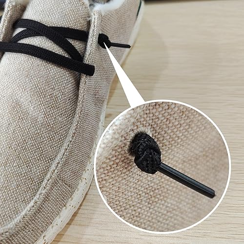 Vista 3 de UamGlsob 2 pares de cordones elásticos de repuesto para Hey Dude, cordones planos, cuerdas de zapatos de repuesto para Hey Dude