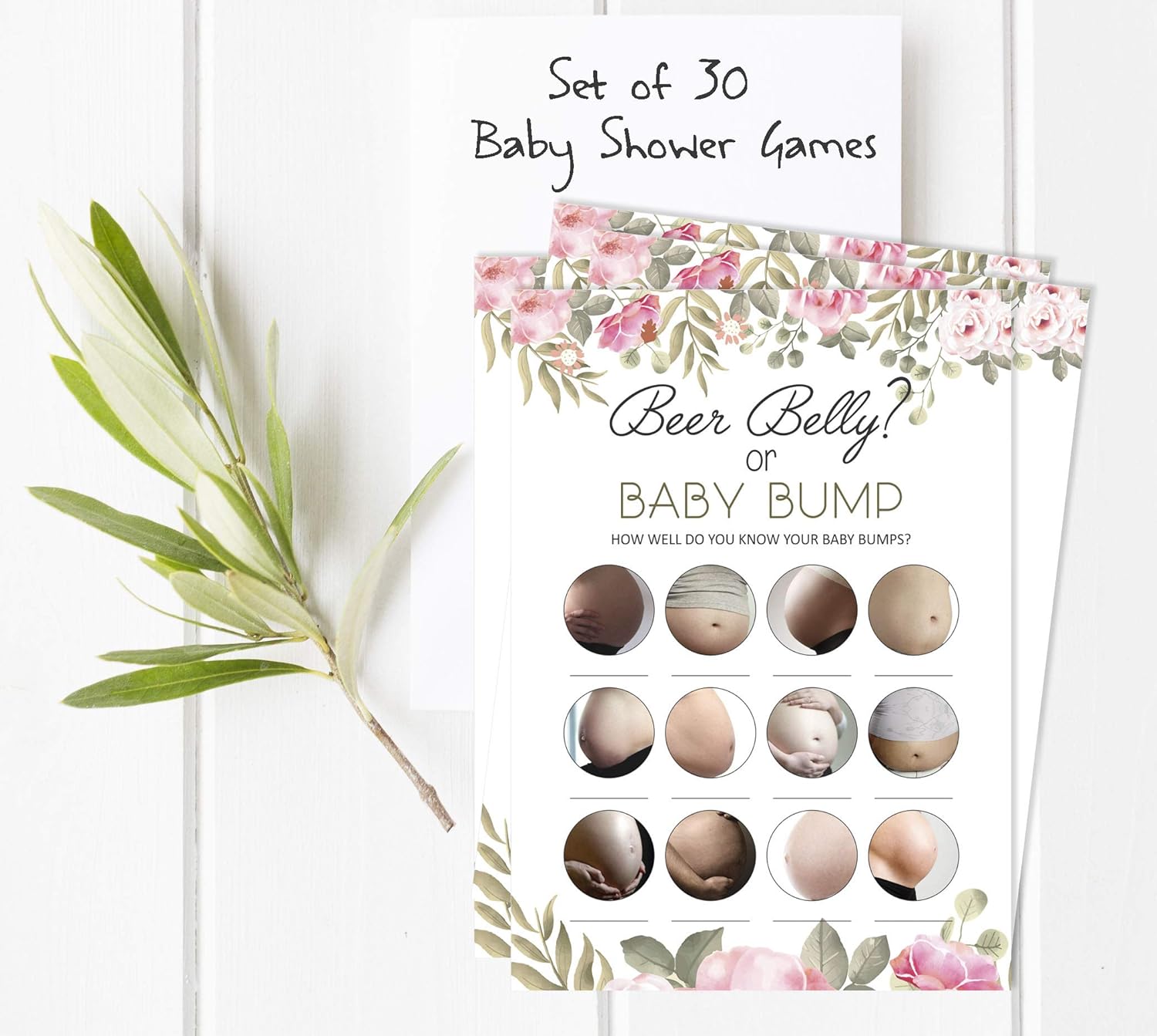 Inkdotpot Baby Bump Or Beer Belly Games Party Supplies Activity Cards Baby Shower Game Ideas Baby Shower Gender Neutral Games Its A Boy Or Girl : Everything Else