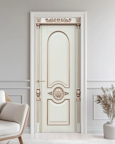 Miniatura 25 de Adhesivo Mural de Puerta FLFK - Zen, Pegue y Despegue, Tamaño Combinado 32"x80", Dividido en 2 Piezas