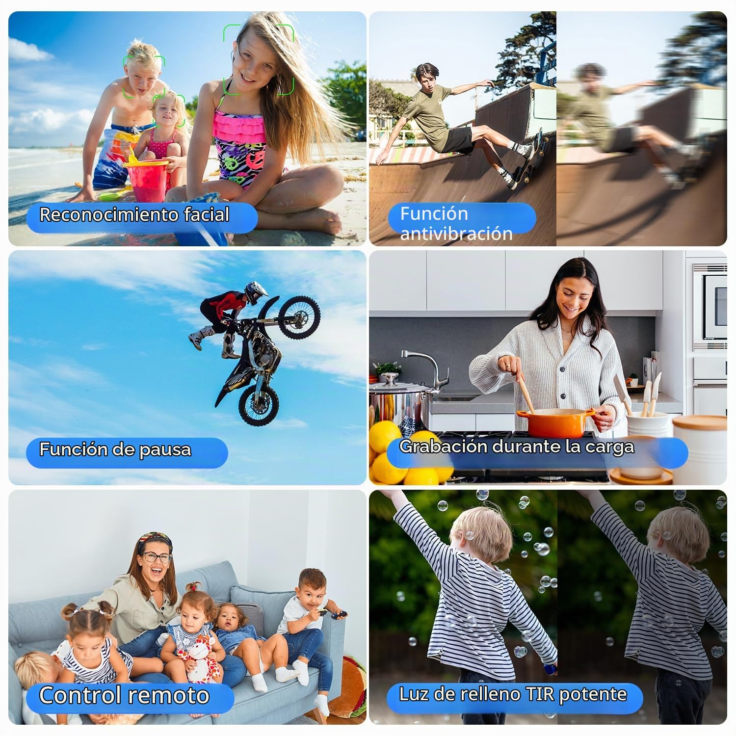4K Video Camera 48MP Photo/4K 60FPS Video Recorder, Videocámara Digital para Youtube Vlogging con micrófono inalámbrico/Tarjeta SD/2 baterías/Control Remoto