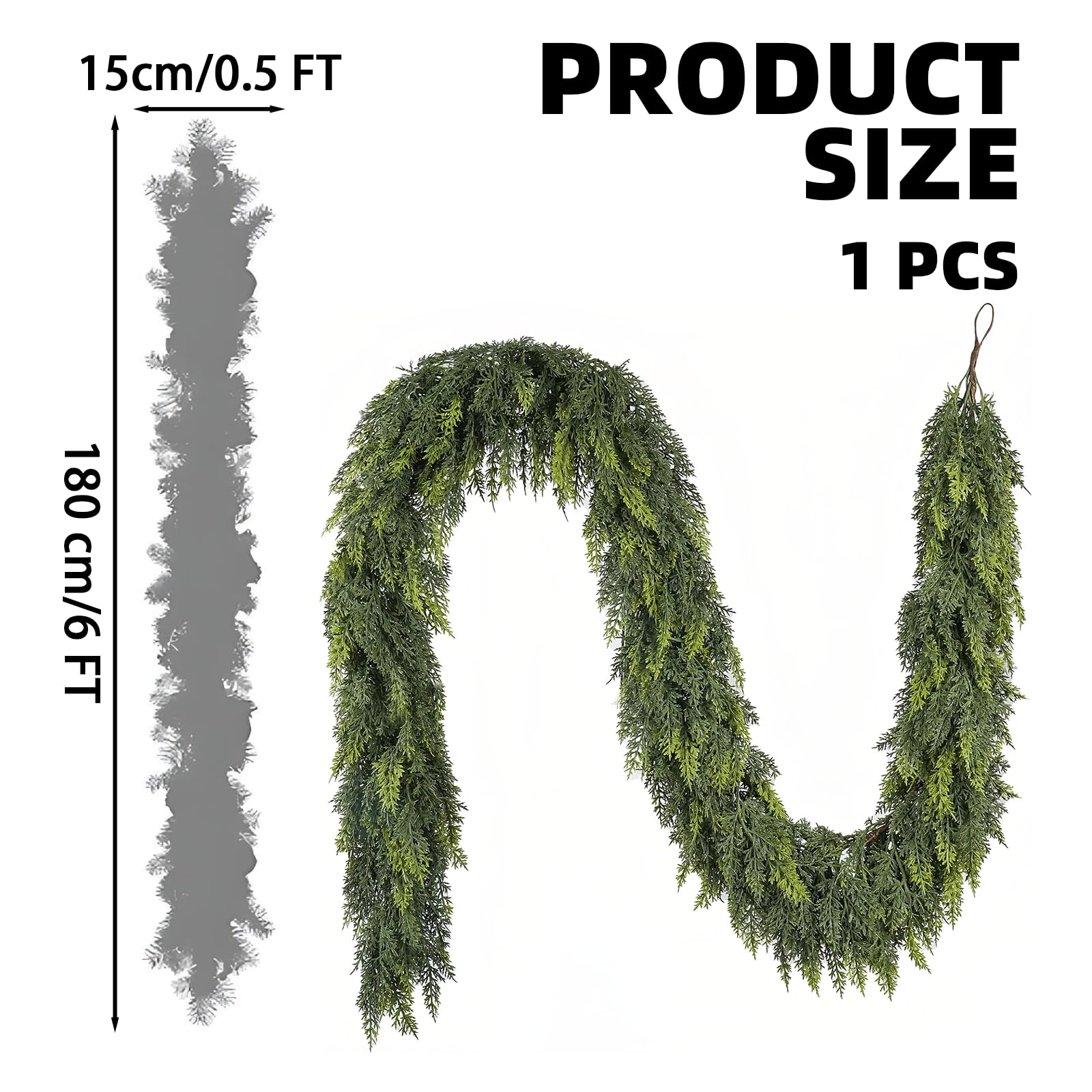 Zavothy 270 cm Ghirlanda Natalizia Artificiale – Ghirlande Decorative