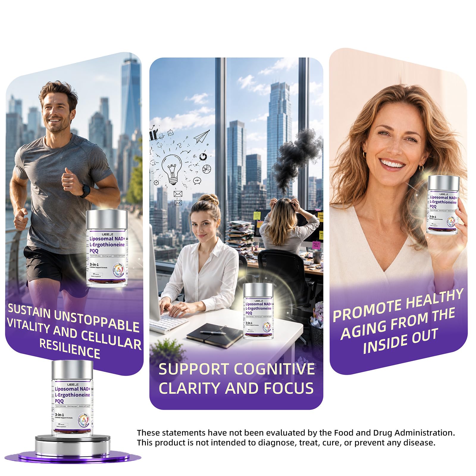 Liposomal NAD+ Supplements with 99% Pure L-Ergothioneine & PQQ-Lab Tested — Amazon image 8
