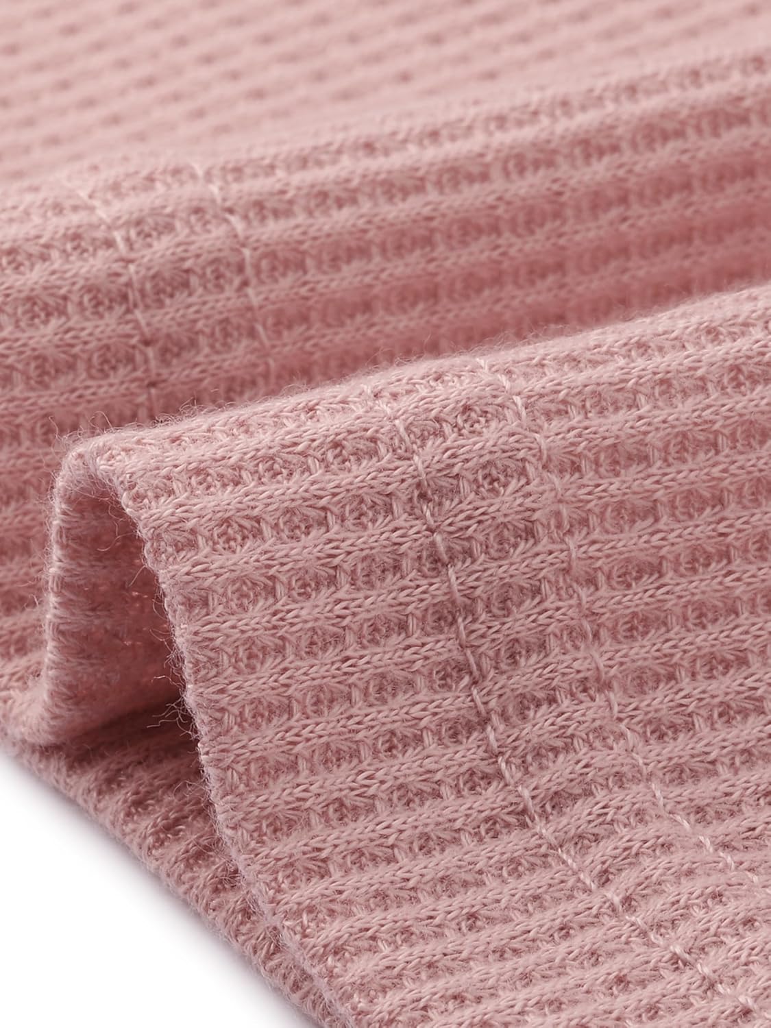 Agnes Orinda Women's Plus Size Waffle Tunic Tops Loose Short Sleeve Button V Neck Summer Tshirt Casual Blouse - Image 5