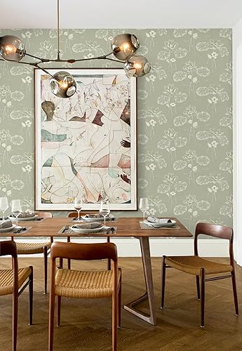 Miniatura 3 de Feisoon Papel tapiz de estrellas para despegar y pegar, papel tapiz dorado y blanco, con patrón de luna, autoadhesivo, impermeable, papel de