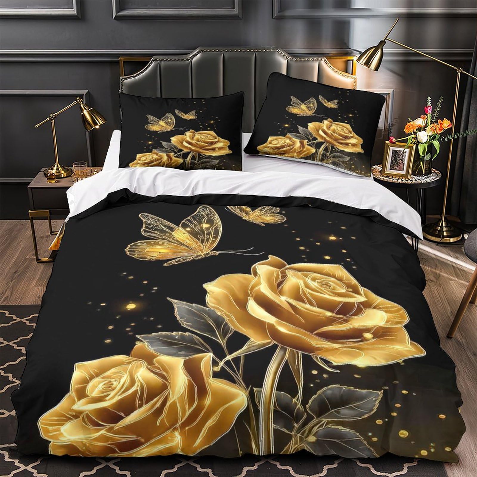 Housse de couette microfibre 260x220 pour chambre de garçon avec imprimé Cœurs 3D