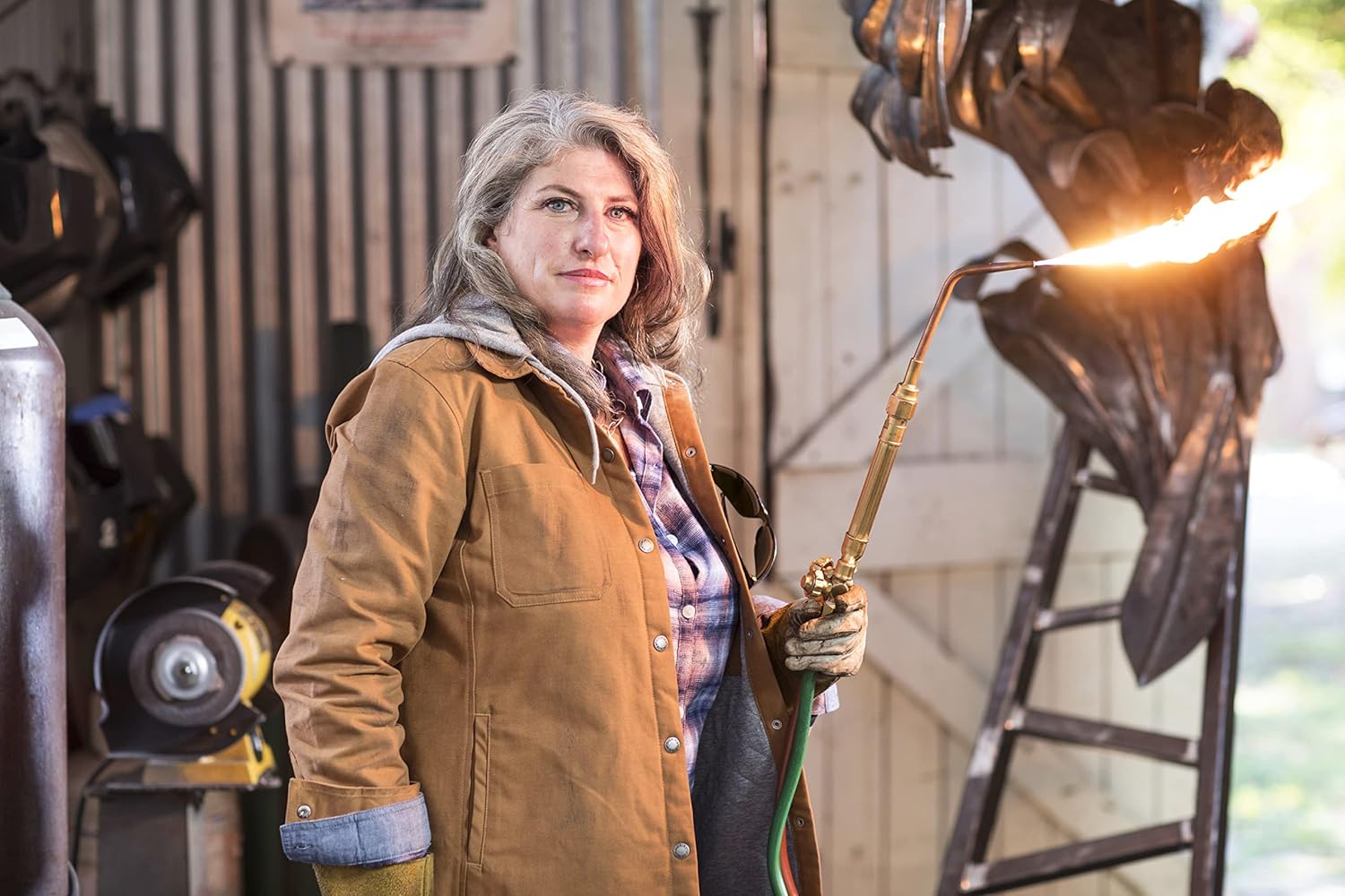 Dickies womens Duck Hooded Shirt Jacket - Image 6