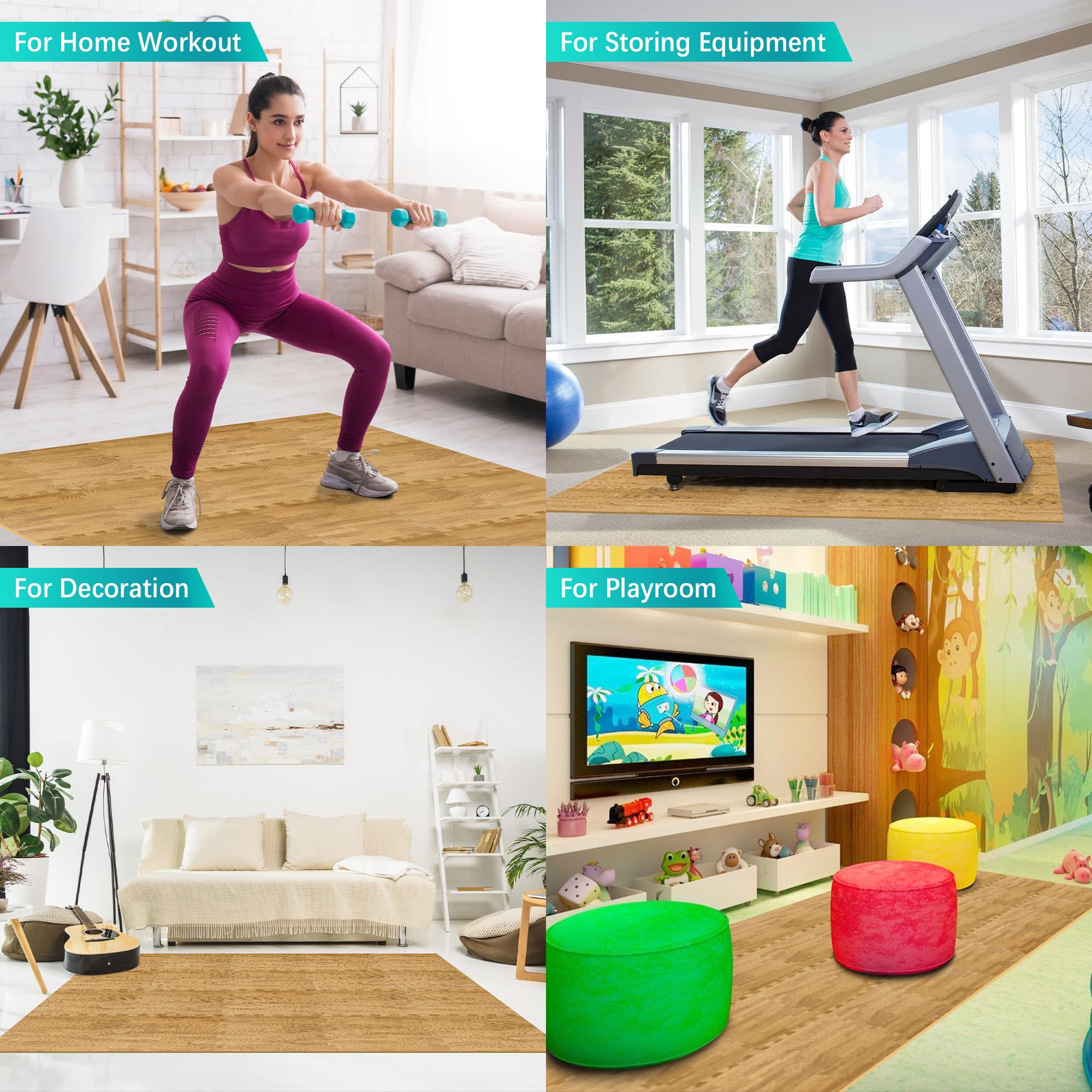 Tapis Puzzle Fitness 36 Pièces - Protection Sol Et Confort D'entraînement Revêtement Sol Gym Tapis Puzzle Fitness 36 Pièces - Protection Sol Et Confort D'entraînement Revêtement Sol Gym