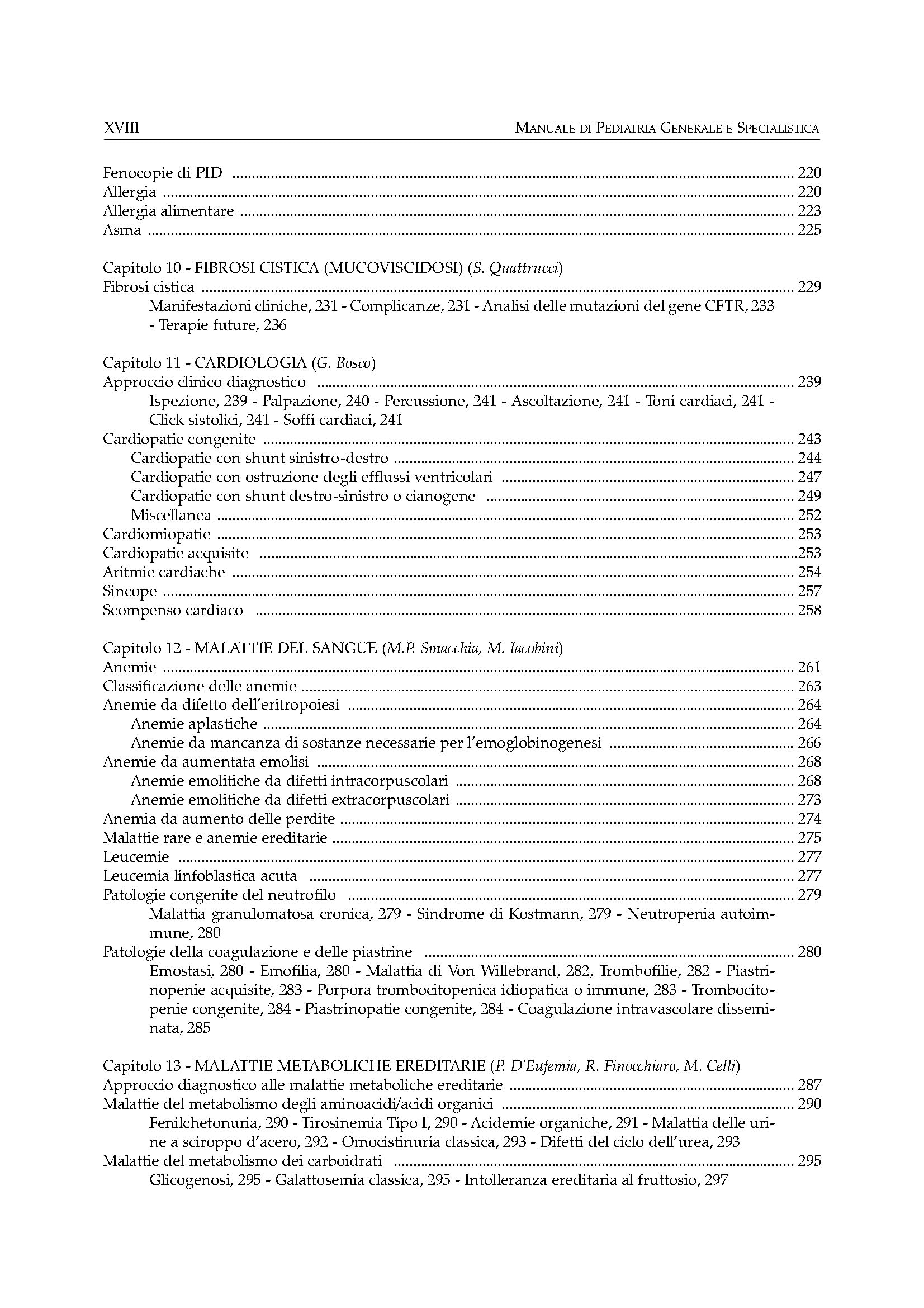 Manuale di Pediatria Generale e Specialistica