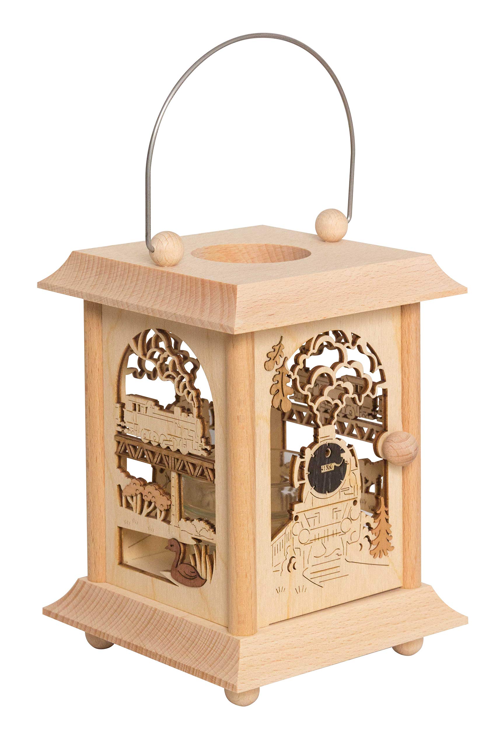 Drechslerei Kuhnert Table Lantern 11.5 x 11.5 x 17 cm Made in Germany