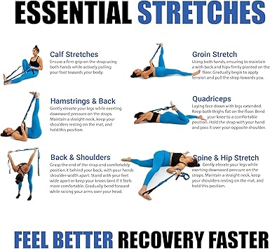KneeSledTM Ultra Stretch Strap Best Choice for Physical Therapy U.S.A.