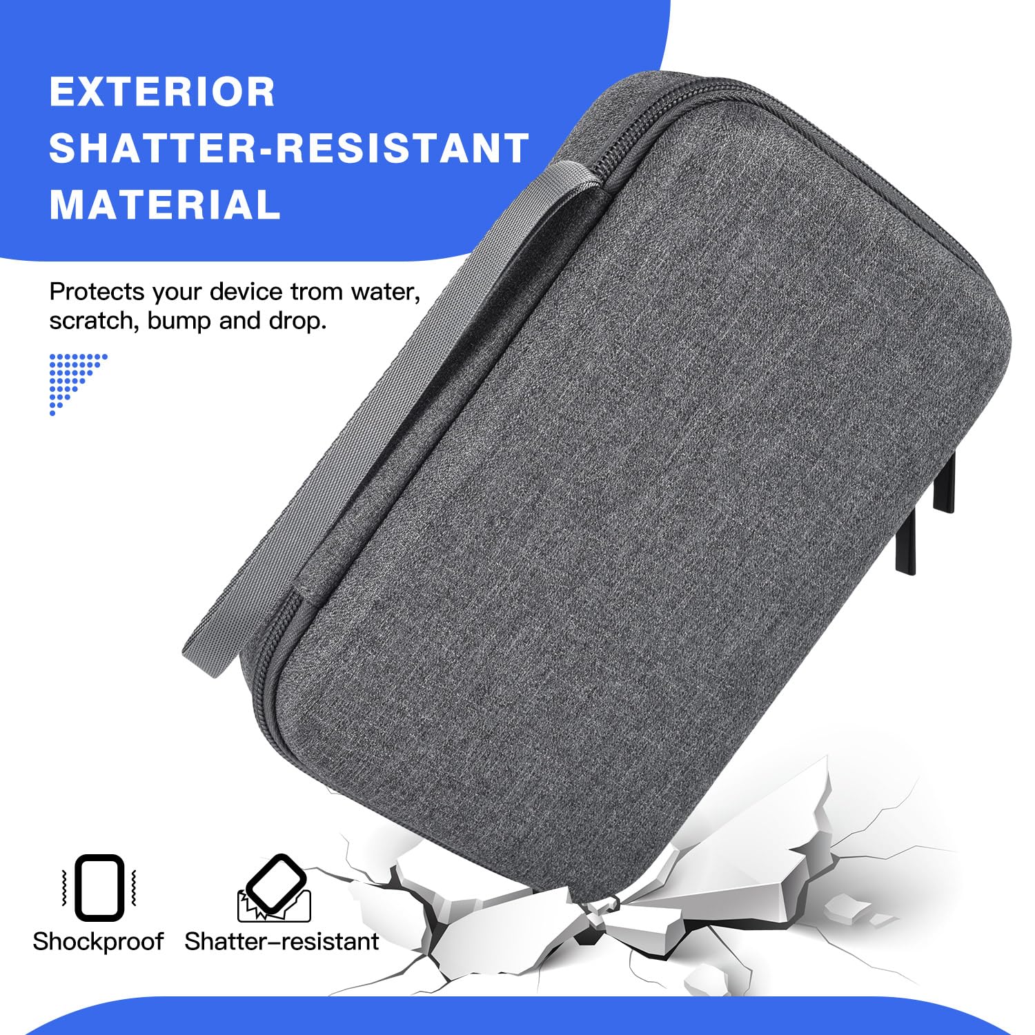 Estuche organizador electrónico duro para MacBook, adaptador de corriente, cargadores, cables, banco de energía, Apple Mouse, Apple Pencil USB, disco flash, tarjeta SD, disco duro, resistente al agua