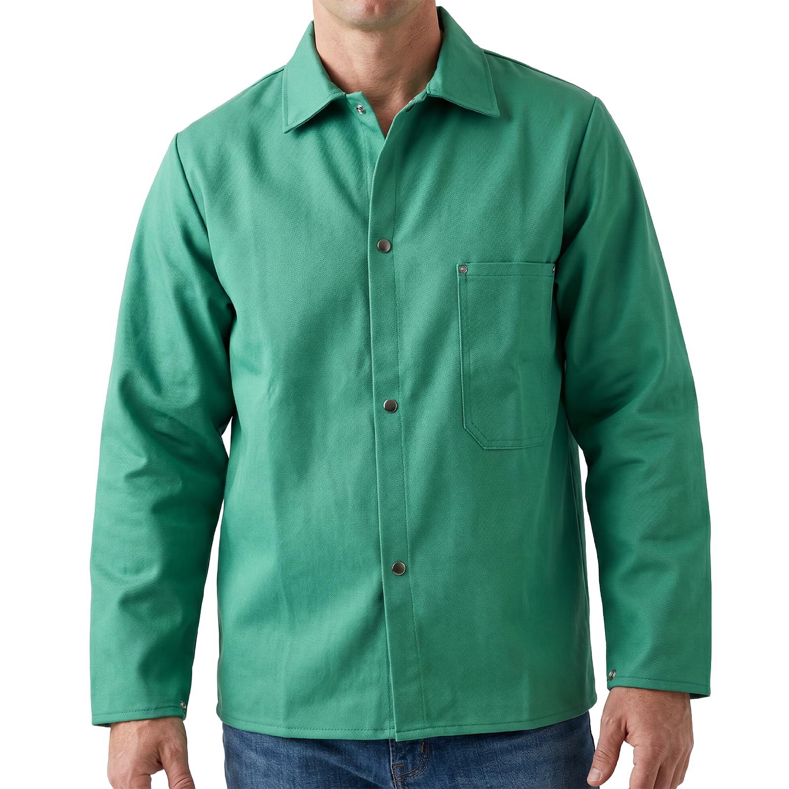 Guante Magid y seguridad 1830-xs Sparkguard verde resistente al fuego estándar peso chaqueta