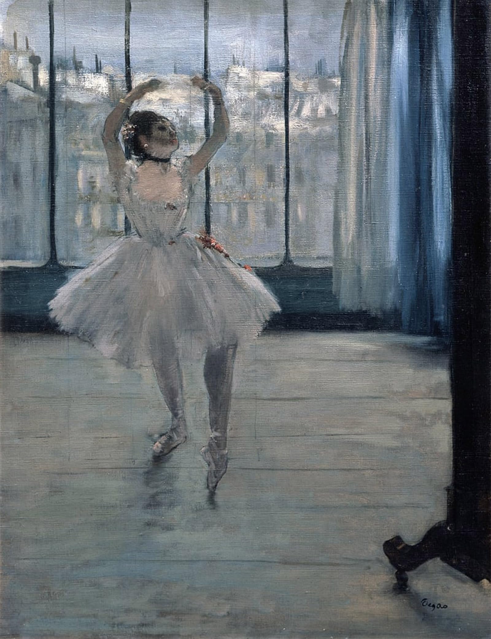 Tableau Degas Danseuse chez le photographe impression sur toile - 5