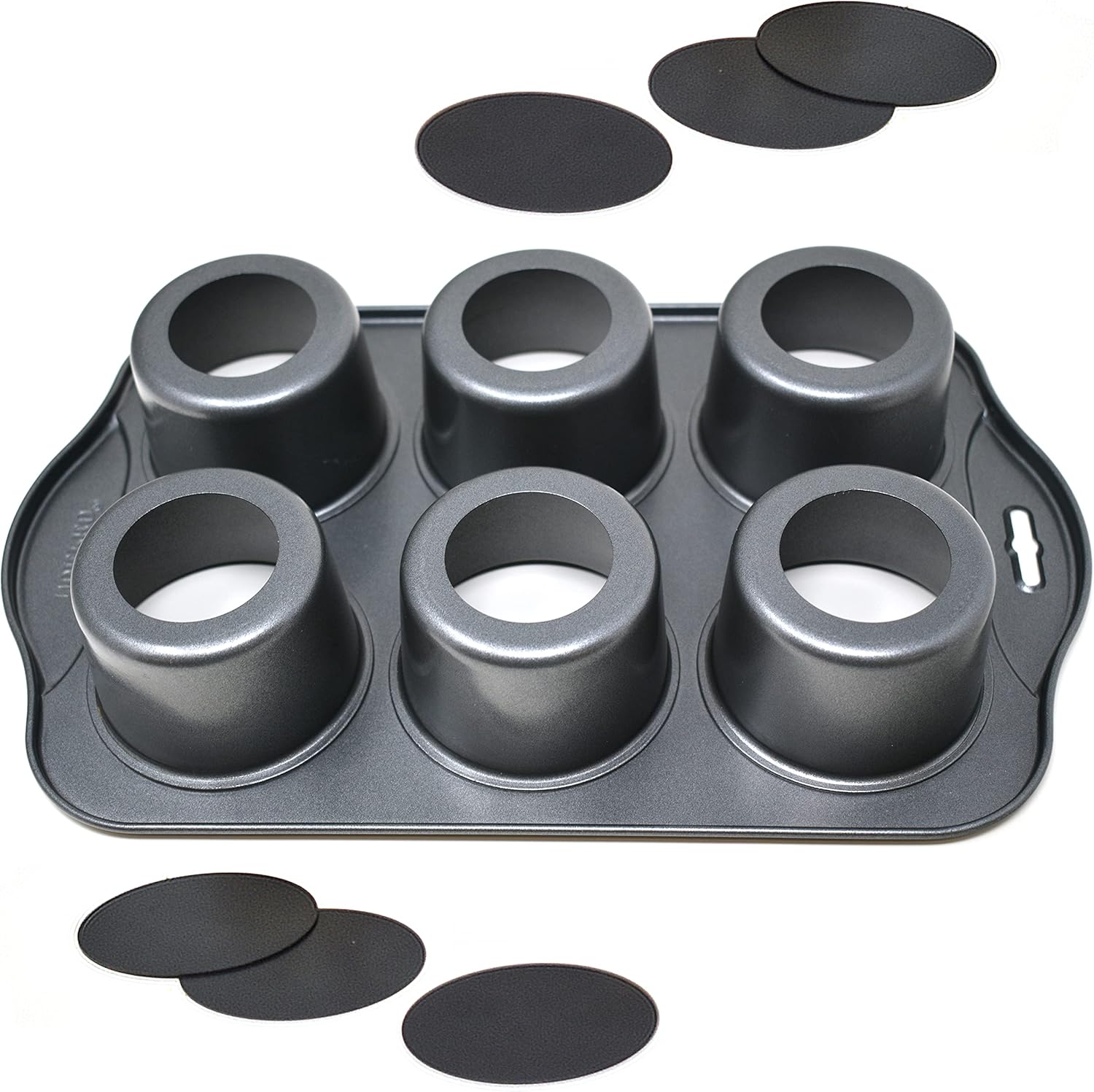 Norpro Nonstick 6 Cup Small Mini Cheesecake Muffin Cupcake Tart Quiche Pan New, 2in/5cm x 2in/7/5cm