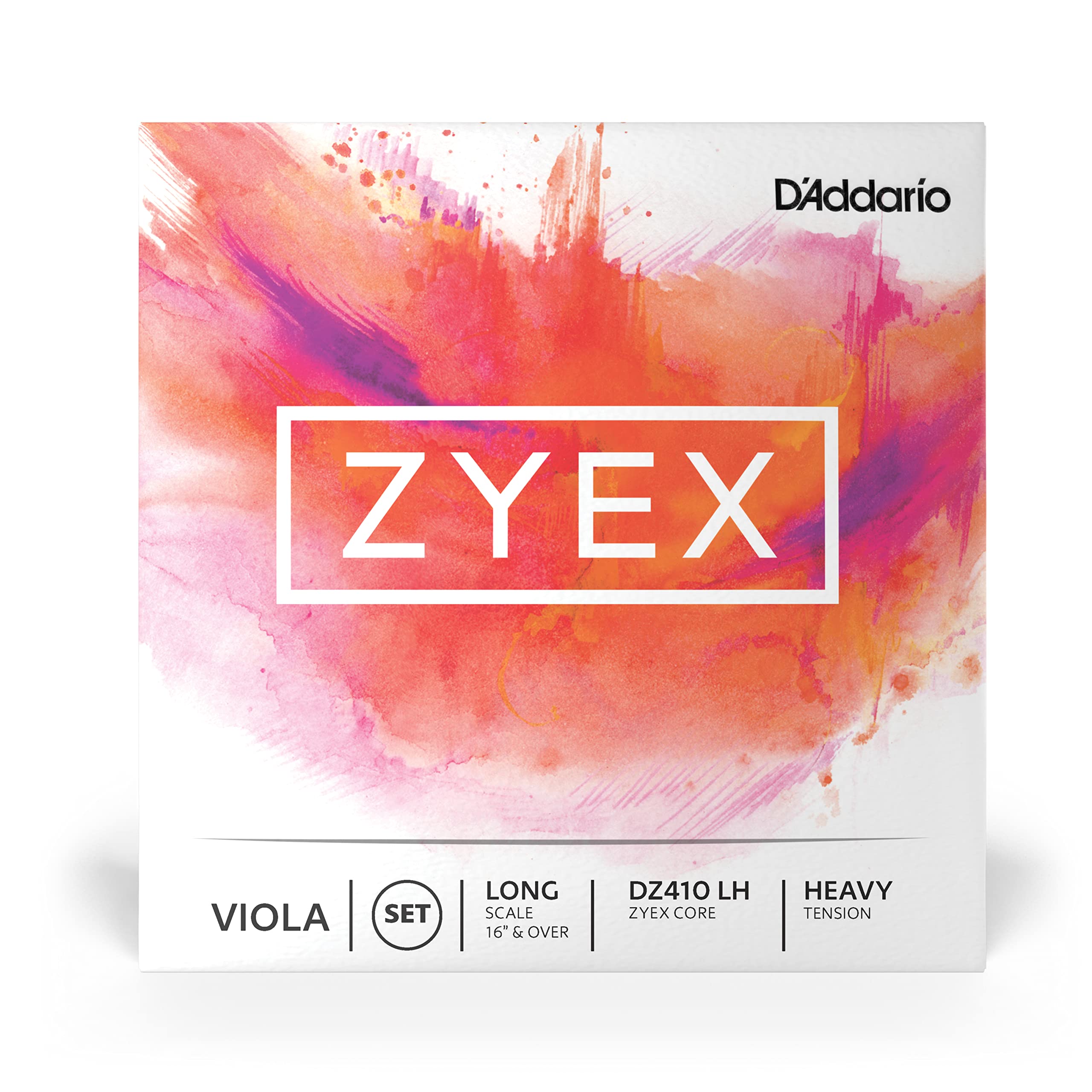 D'Addario Zyex Long Scale Heavy Tension Viola String Set
