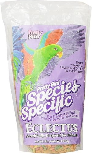 Pretty Bird International Bpb73318 Especies Especies Especiales Especiales Eclectus - Alimento para aves, 3 libras